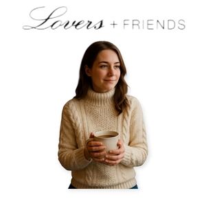 Lovers Friends Cream Chunky Knit Oversized Sweater XXS Cottagecore Cozy Soft